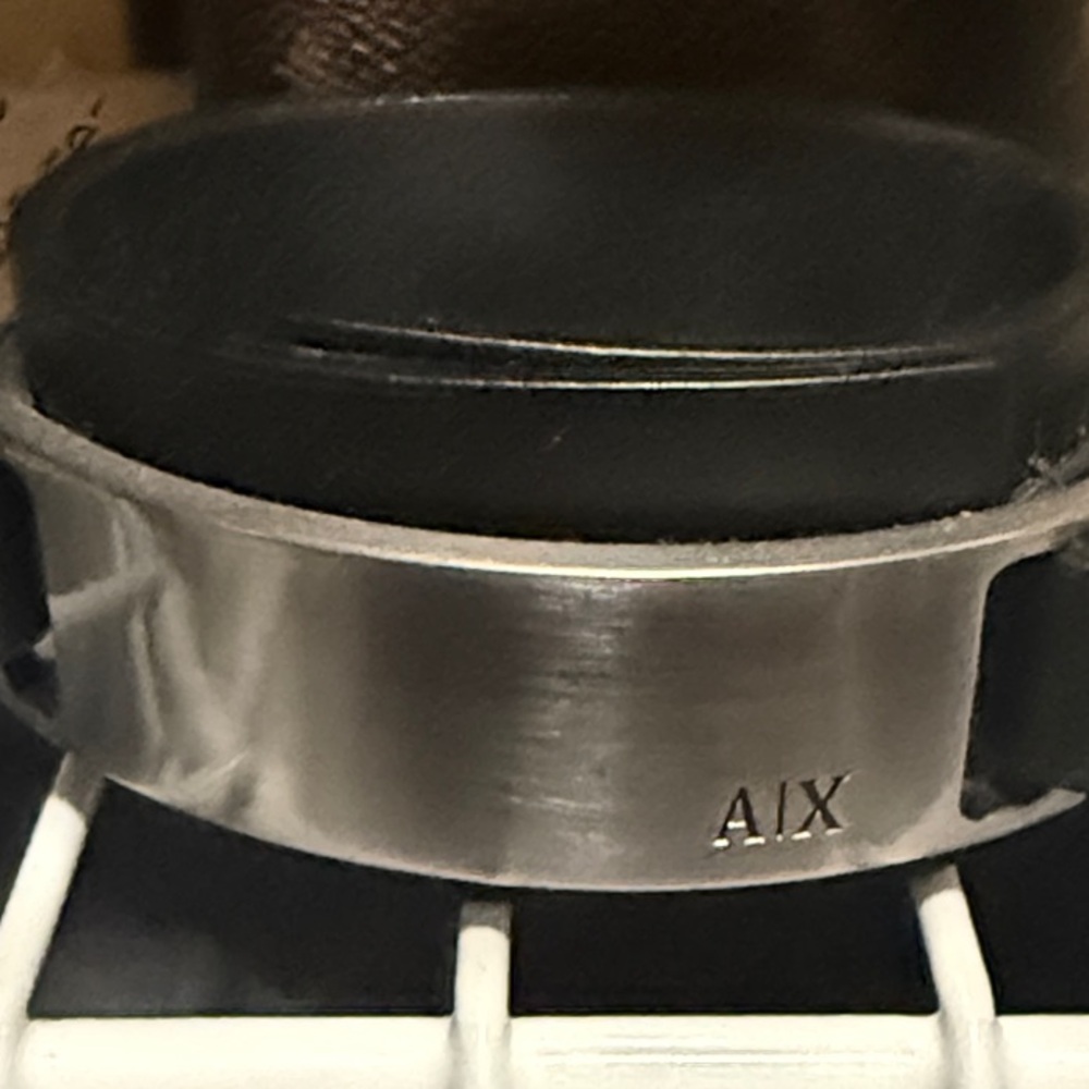 Giorgio Armani Silver and Black Men's Bracelet